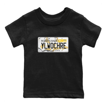 Jordan plate sneaker match tees to Yellow Ochre 6s street fashion brand for shirts to match Jordans SNRT Sneaker Tees Air Jordan 6 Yellow Ochre unisex t-shirt Black 2 youth shirt