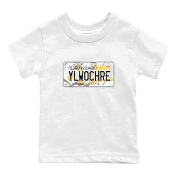 Jordan plate sneaker match tees to Yellow Ochre 6s street fashion brand for shirts to match Jordans SNRT Sneaker Tees Air Jordan 6 Yellow Ochre unisex t-shirt White 2 youth shirt