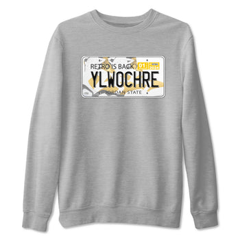 Jordan plate sneaker match tees to Yellow Ochre 6s street fashion brand for shirts to match Jordans SNRT Sneaker Tees Air Jordan 6 Yellow Ochre unisex t-shirt Heather Grey 2 unisex shirt