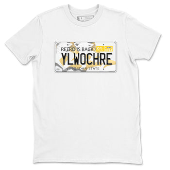 Jordan plate sneaker match tees to Yellow Ochre 6s street fashion brand for shirts to match Jordans SNRT Sneaker Tees Air Jordan 6 Yellow Ochre unisex t-shirt White 2 unisex shirt
