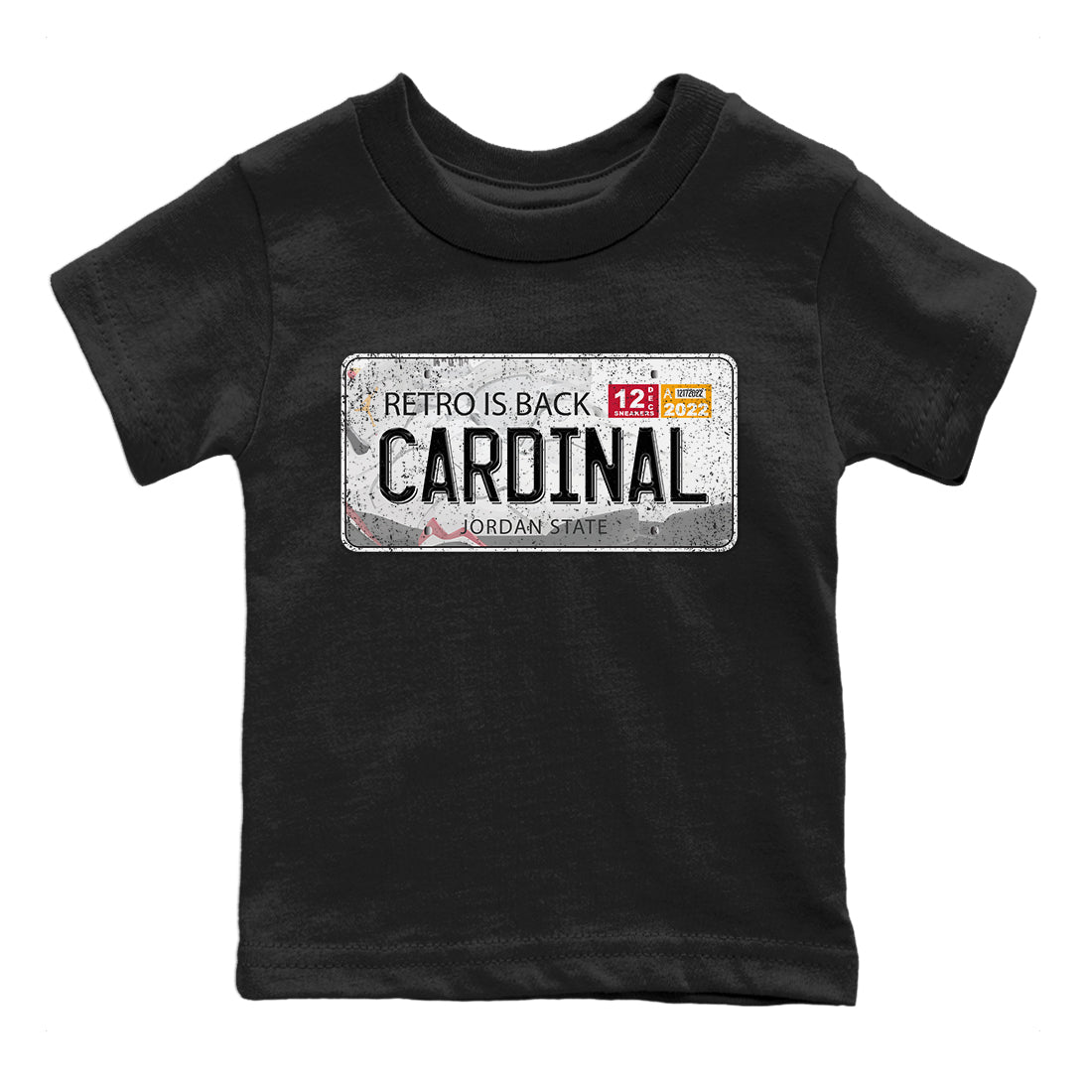 Jordan 7 Cardinal Sneaker Match Tees Jordan Plate Sneaker Tees Jordan 7 Cardinal Sneaker Release Tees Kids Shirts