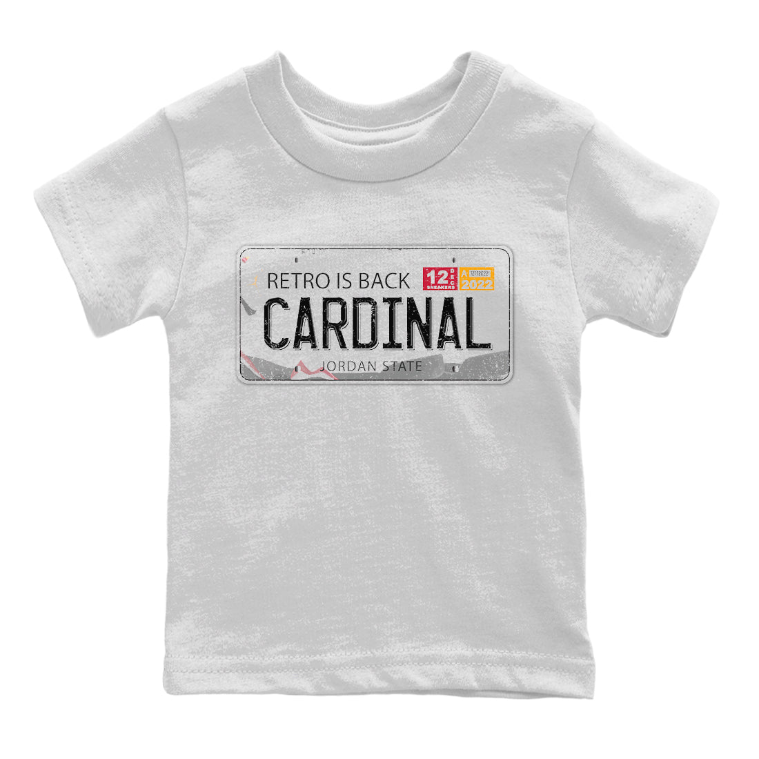 Jordan 7 Cardinal Sneaker Match Tees Jordan Plate Sneaker Tees Jordan 7 Cardinal Sneaker Release Tees Kids Shirts