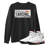 Jordan 7 Cardinal Sneaker Match Tees Jordan Plate Sneaker Tees Jordan 7 Cardinal Sneaker Release Tees Unisex Shirts
