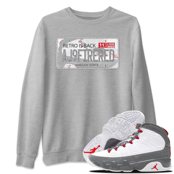 Jordan 9 Fire Red Sneaker Match Tees Jordan Plate Sneaker Tees Jordan 9 Fire Red Sneaker Release Tees Unisex Shirts