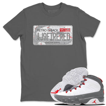 Jordan 9 Fire Red Sneaker Match Tees Jordan Plate Sneaker Tees Jordan 9 Fire Red Sneaker Release Tees Unisex Shirts