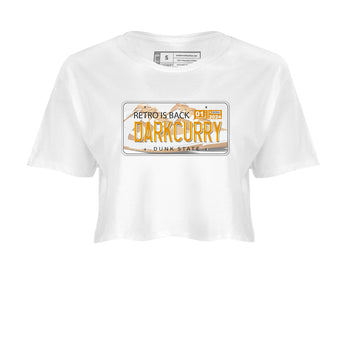 Jordan plate sneaker match tees to Dark Curry Reverse Curry street fashion brand for shirts to match Jordans SNRT Sneaker Tees Dunk Dark Curry unisex t-shirt White 2 crop shirt