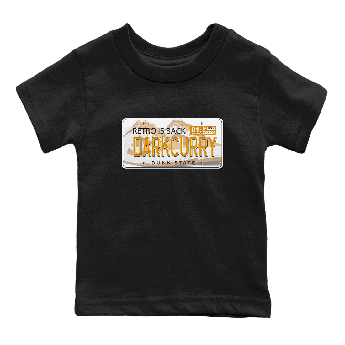 Jordan plate sneaker match tees to Dark Curry Reverse Curry street fashion brand for shirts to match Jordans SNRT Sneaker Tees Dunk Dark Curry unisex t-shirt Black 2 youth shirt