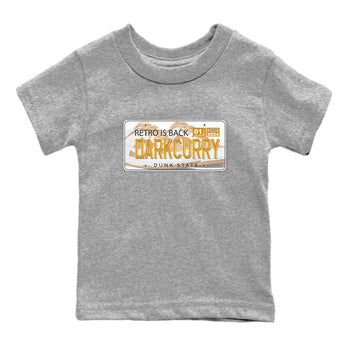 Jordan plate sneaker match tees to Dark Curry Reverse Curry street fashion brand for shirts to match Jordans SNRT Sneaker Tees Dunk Dark Curry unisex t-shirt Heather Grey 2 youth shirt