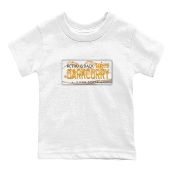 Jordan plate sneaker match tees to Dark Curry Reverse Curry street fashion brand for shirts to match Jordans SNRT Sneaker Tees Dunk Dark Curry unisex t-shirt White 2 youth shirt