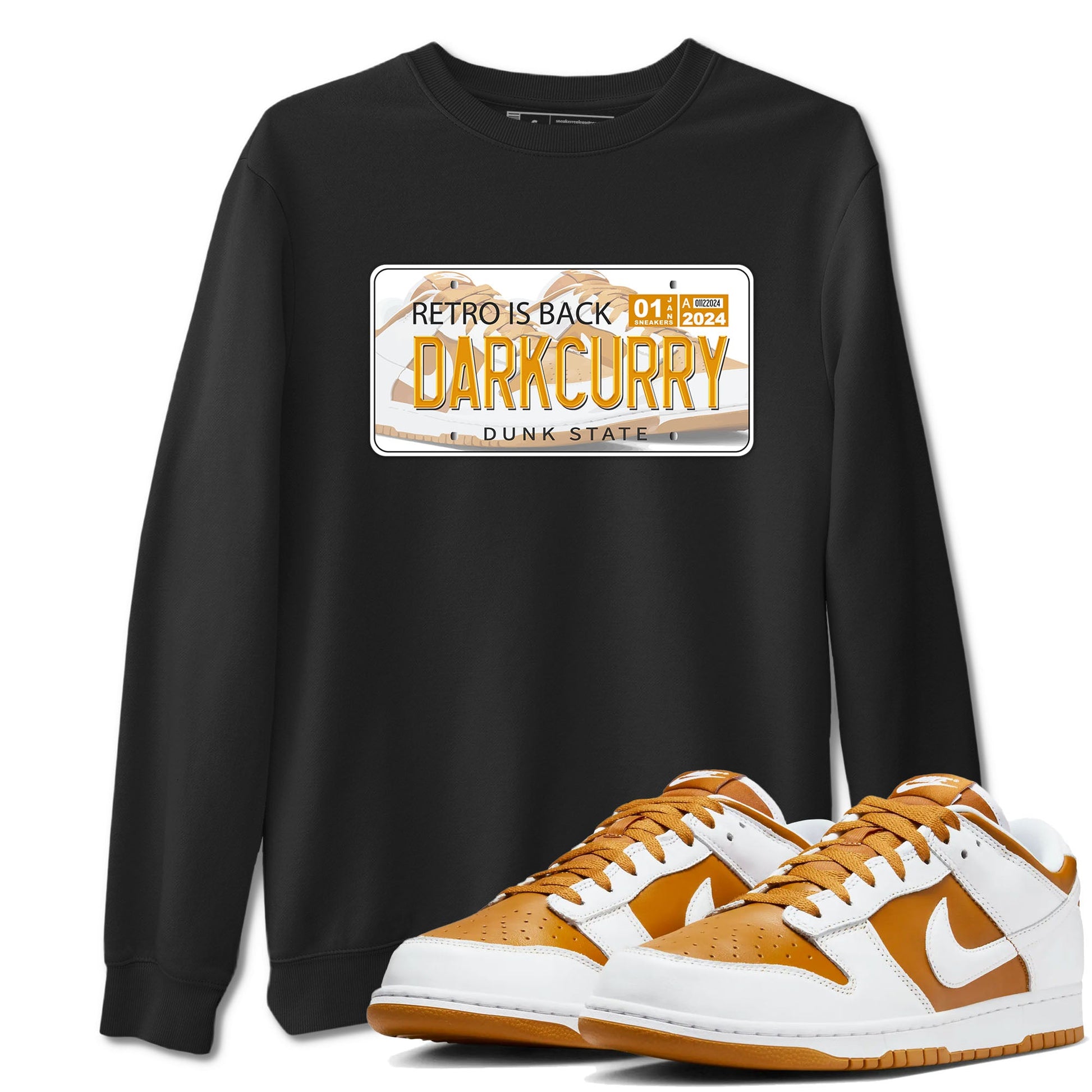 Jordan plate sneaker match tees to Dark Curry Reverse Curry street fashion brand for shirts to match Jordans SNRT Sneaker Tees Dunk Dark Curry unisex t-shirt Black 1 unisex shirt