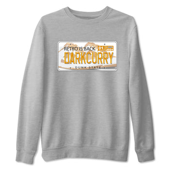 Jordan plate sneaker match tees to Dark Curry Reverse Curry street fashion brand for shirts to match Jordans SNRT Sneaker Tees Dunk Dark Curry unisex t-shirt Heather Grey 2 unisex shirt