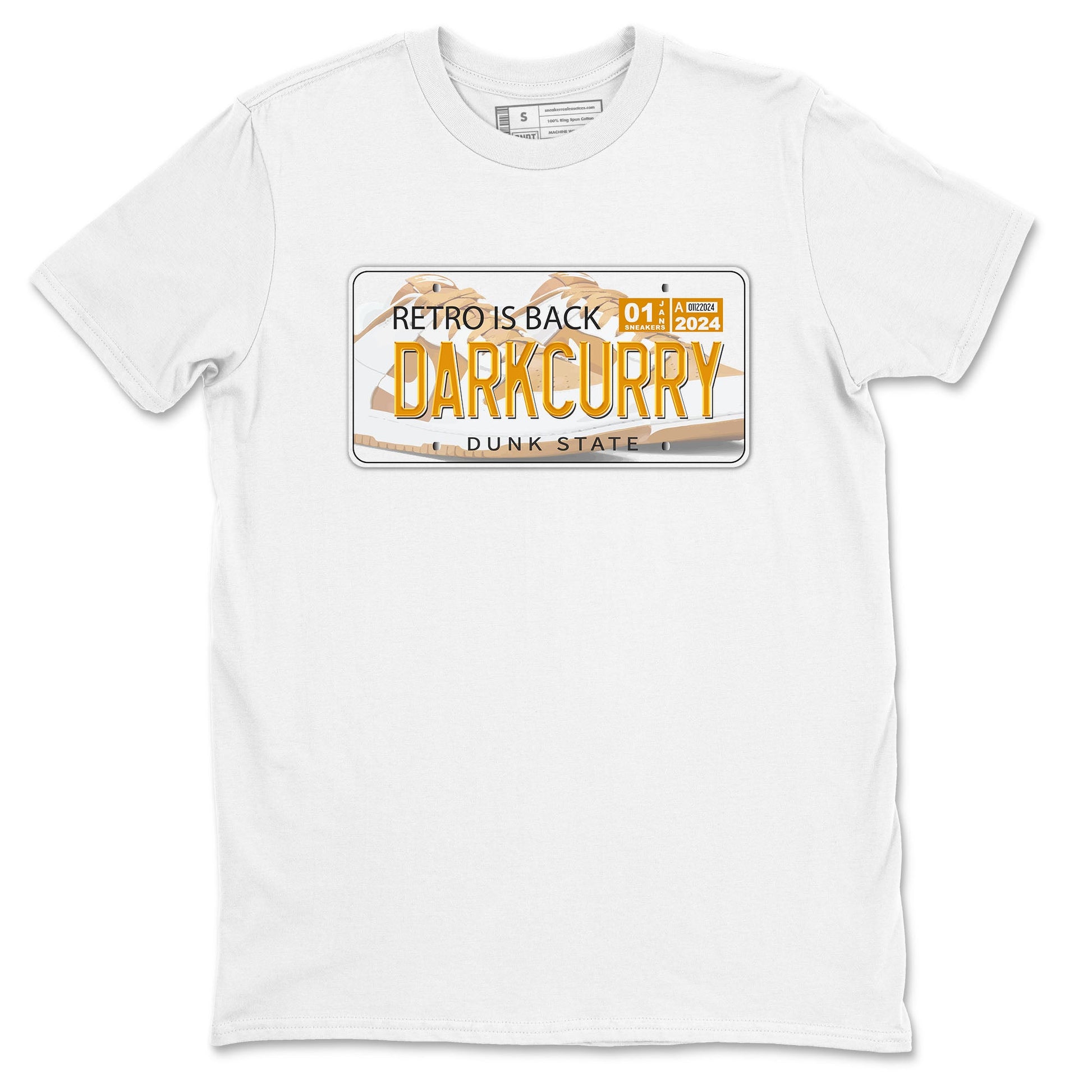 Jordan plate sneaker match tees to Dark Curry Reverse Curry street fashion brand for shirts to match Jordans SNRT Sneaker Tees Dunk Dark Curry unisex t-shirt White 2 unisex shirt
