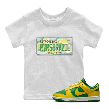 Dunk Reverse Brazil Sneaker Match Tees Jordan Plate Sneaker Tees Dunk Reverse Brazil Sneaker Release Tees Kids Shirts