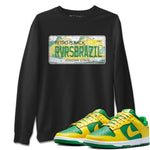 Dunk Reverse Brazil Sneaker Match Tees Jordan Plate Sneaker Tees Dunk Reverse Brazil Sneaker Release Tees Unisex Shirts