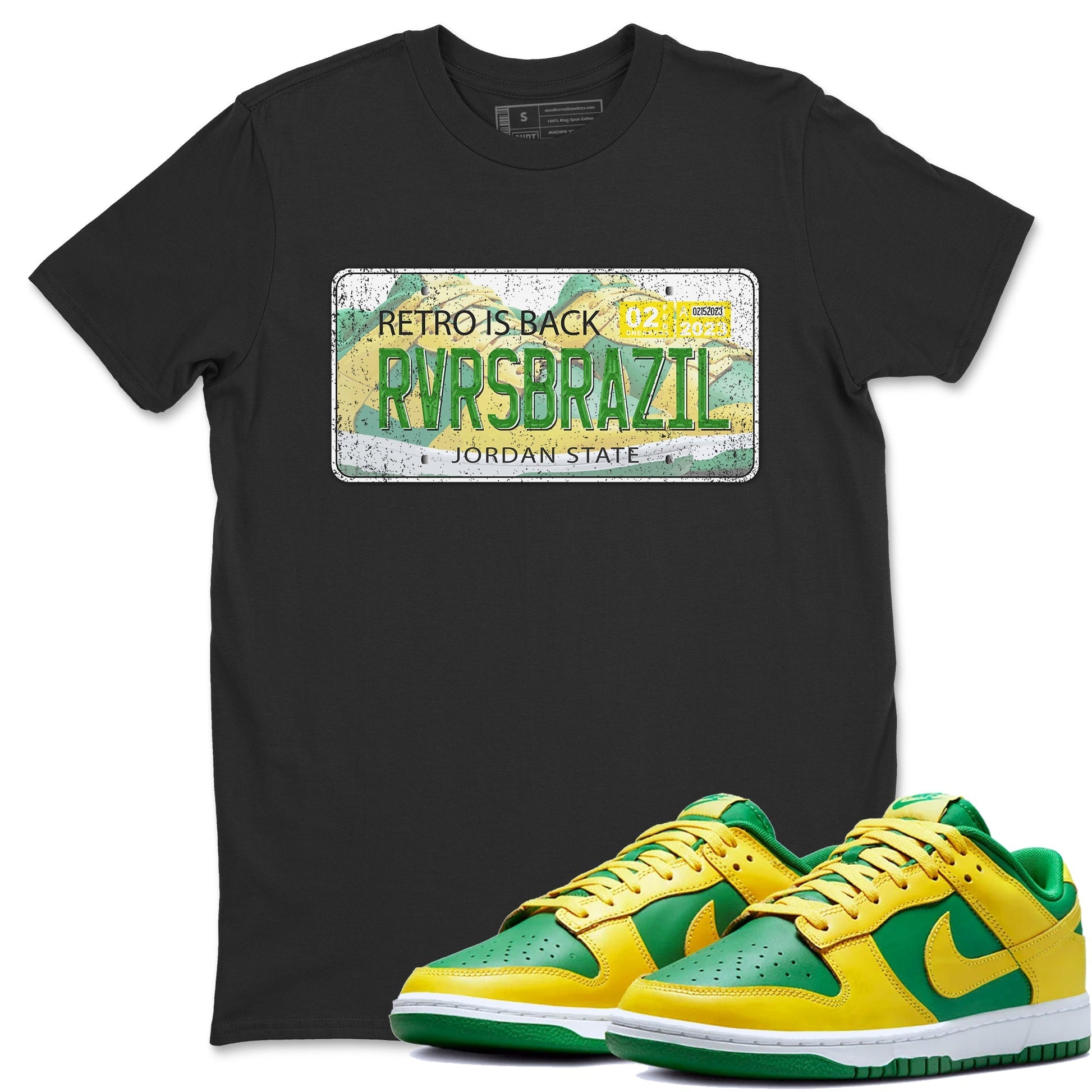 Dunk Reverse Brazil Sneaker Match Tees Jordan Plate Sneaker Tees Dunk Reverse Brazil Sneaker Release Tees Unisex Shirts