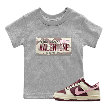 Dunk Valentines Day Sneaker Match Tees Jordan Plate Sneaker Tees Nike Dunk Valentine's Day Sneaker SNRT Sneaker Tees Kids Shirts