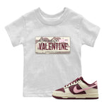 Dunk Valentines Day Sneaker Match Tees Jordan Plate Sneaker Tees Nike Dunk Valentine's Day Sneaker SNRT Sneaker Tees Kids Shirts