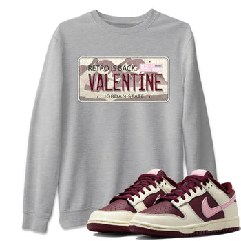 Dunk Valentines Day Sneaker Match Tees Jordan Plate Sneaker Tees Nike Dunk Valentine's Day Sneaker SNRT Sneaker Tees Unisex Shirts
