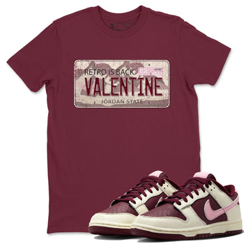 Dunk Valentines Day Sneaker Match Tees Jordan Plate Sneaker Tees Nike Dunk Valentine's Day Sneaker SNRT Sneaker Tees Unisex Shirts