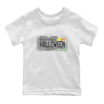 Nike Dunk Mid Premium shirt to match jordans Jordan Plate sneaker tees Nike Dunk Mid Halloween SNRT Sneaker Tees Sneaker Matching Clothing Brand Baby Toddler White 2 T-Shirt