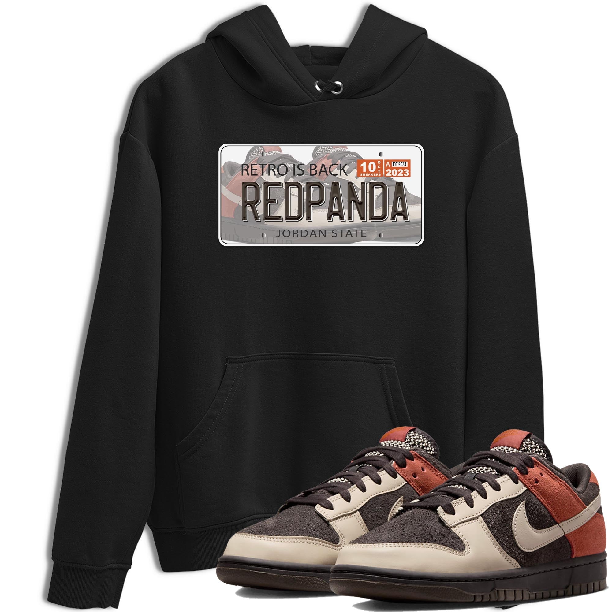 Nike Low Dunk Red Panda shirt to match jordans Jordan Plate sneaker tees Nike Dunk Red Panda SNRT Sneaker Tees Unisex Streetwear Clothing Black 1 T-Shirt