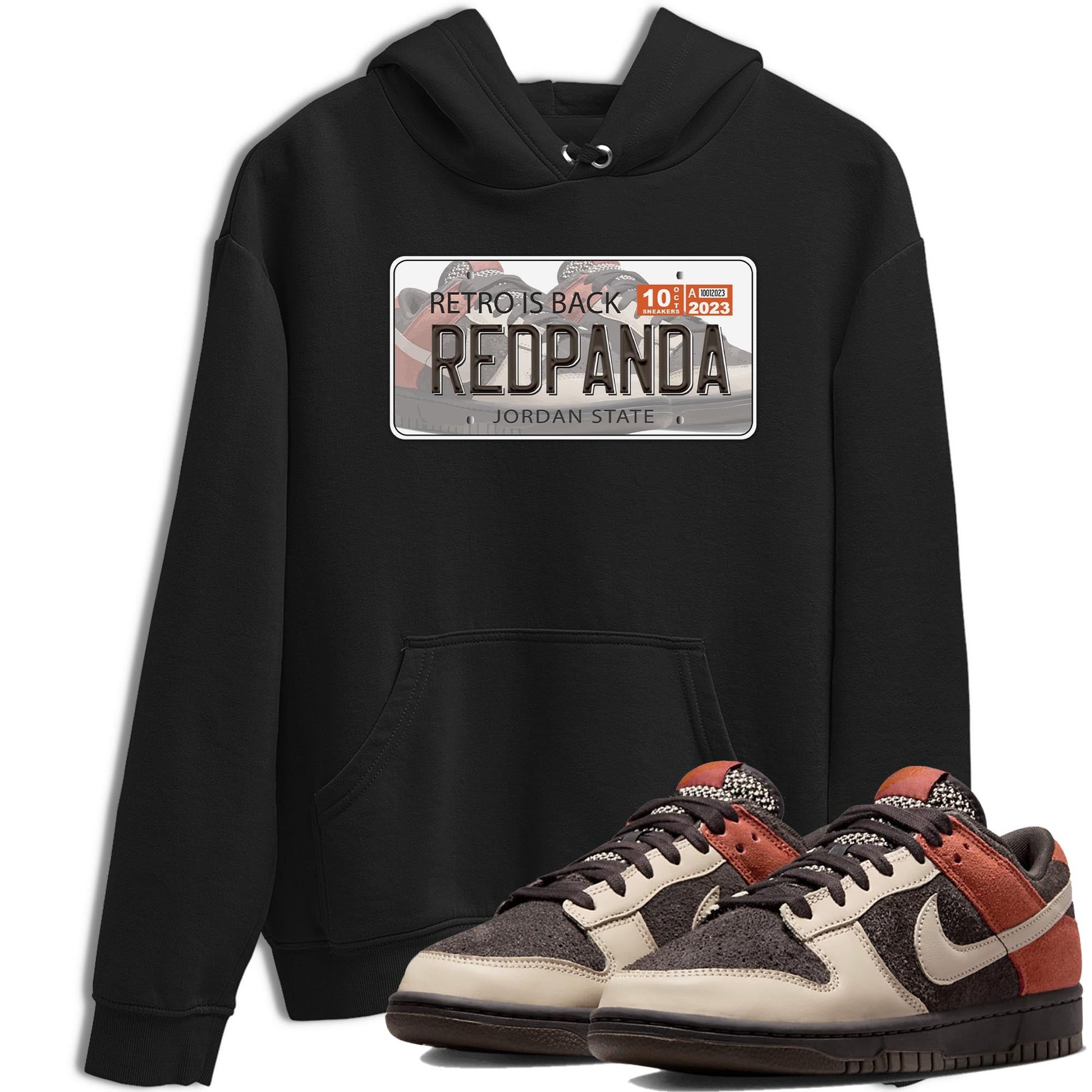 Nike Low Dunk Red Panda shirt to match jordans Jordan Plate sneaker tees Nike Dunk Red Panda SNRT Sneaker Tees Unisex Streetwear Clothing Black 1 T-Shirt