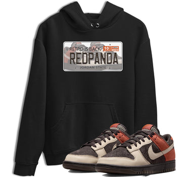 Nike Low Dunk Red Panda shirt to match jordans Jordan Plate sneaker tees Nike Dunk Red Panda SNRT Sneaker Tees Unisex Streetwear Clothing Black 1 T-Shirt