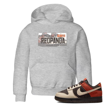 Nike Low Dunk Red Panda shirt to match jordans Jordan Plate sneaker tees Nike Dunk Red Panda SNRT Sneaker Tees Baby Toddler Heather Grey 1 T-Shirt