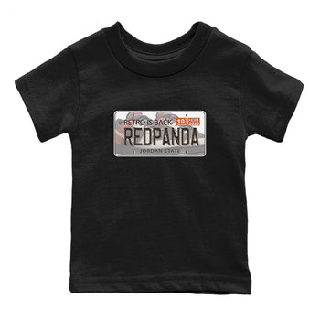 Nike Low Dunk Red Panda shirt to match jordans Jordan Plate sneaker tees Nike Dunk Red Panda SNRT Sneaker Tees Baby Toddler Black 2 T-Shirt