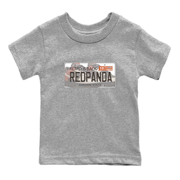Nike Low Dunk Red Panda shirt to match jordans Jordan Plate sneaker tees Nike Dunk Red Panda SNRT Sneaker Tees Baby Toddler Heather Grey 2 T-Shirt
