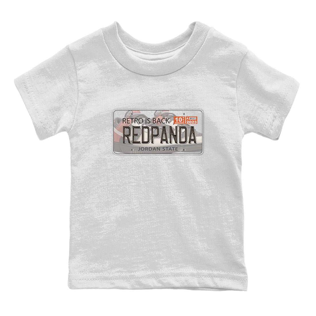 Nike Low Dunk Red Panda shirt to match jordans Jordan Plate sneaker tees Nike Dunk Red Panda SNRT Sneaker Tees Baby Toddler White 2 T-Shirt