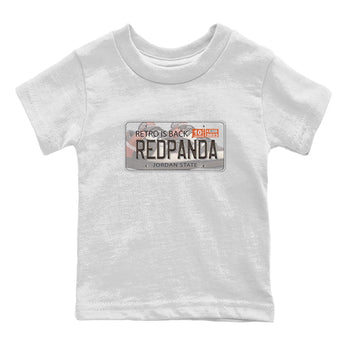Nike Low Dunk Red Panda shirt to match jordans Jordan Plate sneaker tees Nike Dunk Red Panda SNRT Sneaker Tees Baby Toddler White 2 T-Shirt