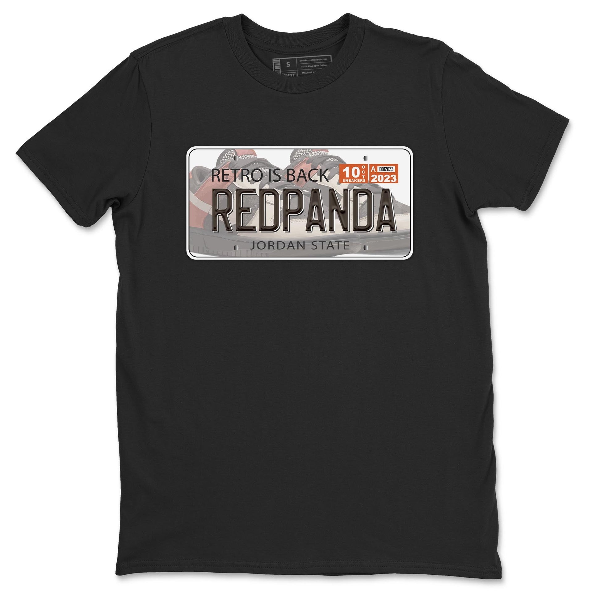 Nike Low Dunk Red Panda shirt to match jordans Jordan Plate sneaker tees Nike Dunk Red Panda SNRT Sneaker Tees Unisex Streetwear Clothing Black 2 T-Shirt