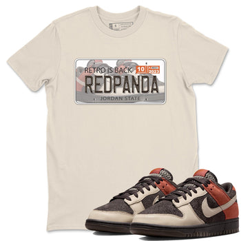 Nike Low Dunk Red Panda shirt to match jordans Jordan Plate sneaker tees Nike Dunk Red Panda SNRT Sneaker Tees Unisex Streetwear Clothing Natural 1 T-Shirt