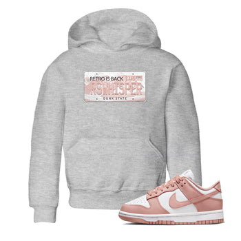 Nike Dunks Low Rose Whisper shirt to match jordans Jordan Plate sneaker tees Nike Dunk Rose Whisper SNRT Sneaker Release Tees Baby Toddler Heather Grey 1 T-Shirt