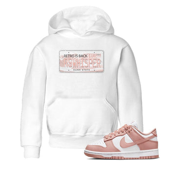 Nike Dunks Low Rose Whisper shirt to match jordans Jordan Plate sneaker tees Nike Dunk Rose Whisper SNRT Sneaker Release Tees Baby Toddler White 1 T-Shirt