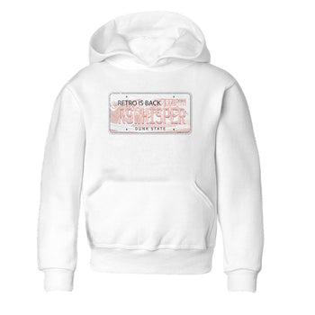 Nike Dunks Low Rose Whisper shirt to match jordans Jordan Plate sneaker tees Nike Dunk Rose Whisper SNRT Sneaker Release Tees Baby Toddler White 2 T-Shirt