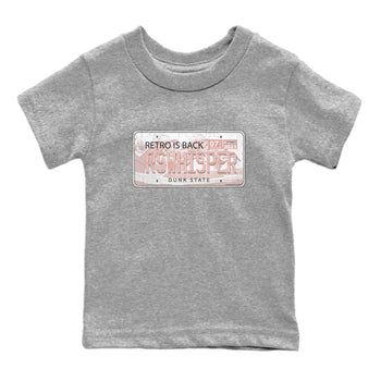 Nike Dunks Low Rose Whisper shirt to match jordans Jordan Plate sneaker tees Nike Dunk Rose Whisper SNRT Sneaker Release Tees Baby Toddler Heather Grey 2 T-Shirt