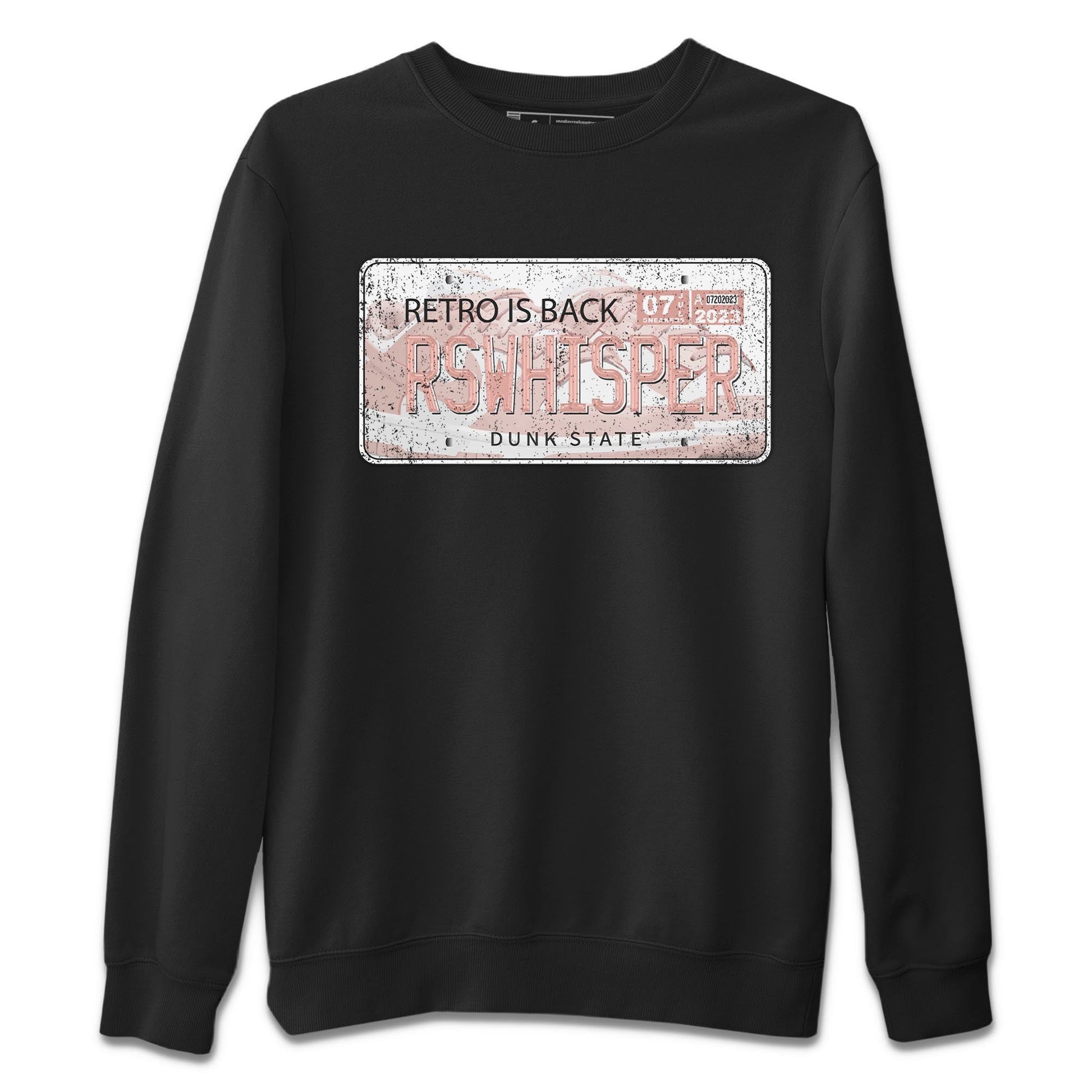Nike Dunks Low Rose Whisper shirt to match jordans Jordan Plate sneaker tees Nike Dunk Rose Whisper SNRT Sneaker Release Tees Unisex Black 2 T-Shirt
