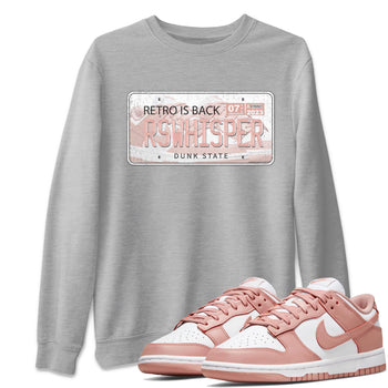 Nike Dunks Low Rose Whisper shirt to match jordans Jordan Plate sneaker tees Nike Dunk Rose Whisper SNRT Sneaker Release Tees Unisex Heather Grey 1 T-Shirt