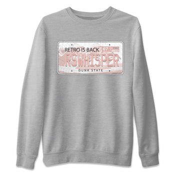Nike Dunks Low Rose Whisper shirt to match jordans Jordan Plate sneaker tees Nike Dunk Rose Whisper SNRT Sneaker Release Tees Unisex Heather Grey 2 T-Shirt