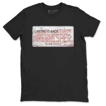 Nike Dunks Low Rose Whisper shirt to match jordans Jordan Plate sneaker tees Nike Dunk Rose Whisper SNRT Sneaker Release Tees Unisex Black 2 T-Shirt