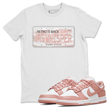 Nike Dunks Low Rose Whisper shirt to match jordans Jordan Plate sneaker tees Nike Dunk Rose Whisper SNRT Sneaker Release Tees Unisex White 1 T-Shirt