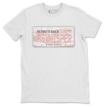 Nike Dunks Low Rose Whisper shirt to match jordans Jordan Plate sneaker tees Nike Dunk Rose Whisper SNRT Sneaker Release Tees Unisex White 2 T-Shirt