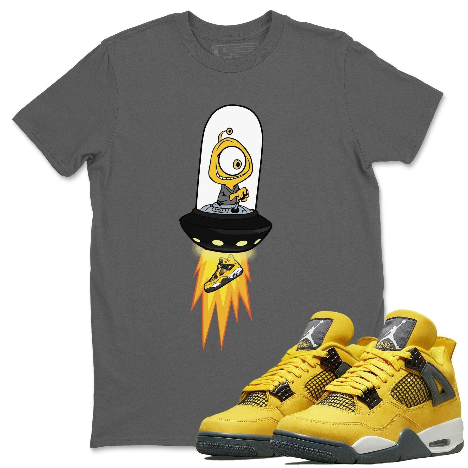 Jordan 4 Lightning Sneaker Match Tees Alien Sneaker Tees Jordan 4 Lightning Sneaker Release Tees Unisex Shirts