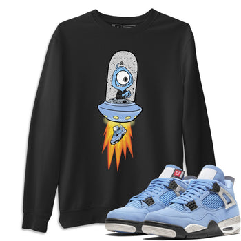 Jordan 4 University Blue Sneaker Match Tees Alien Sneaker Tees Jordan 4 University Blue Sneaker Release Tees Unisex Shirts