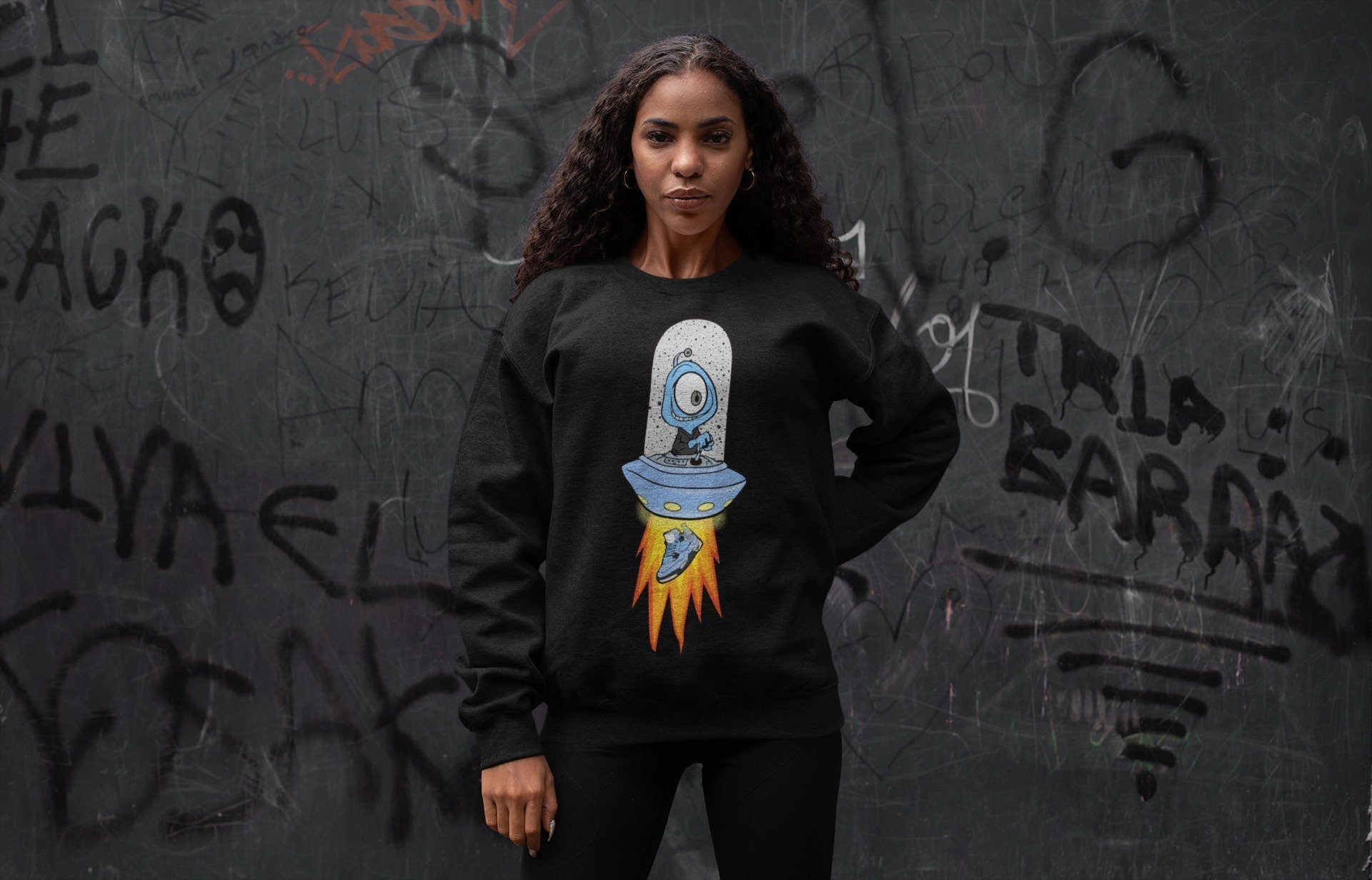 Jordan 4 University Blue Sneaker Match Tees Alien Sneaker Tees Jordan 4 University Blue Sneaker Release Tees Unisex Shirts
