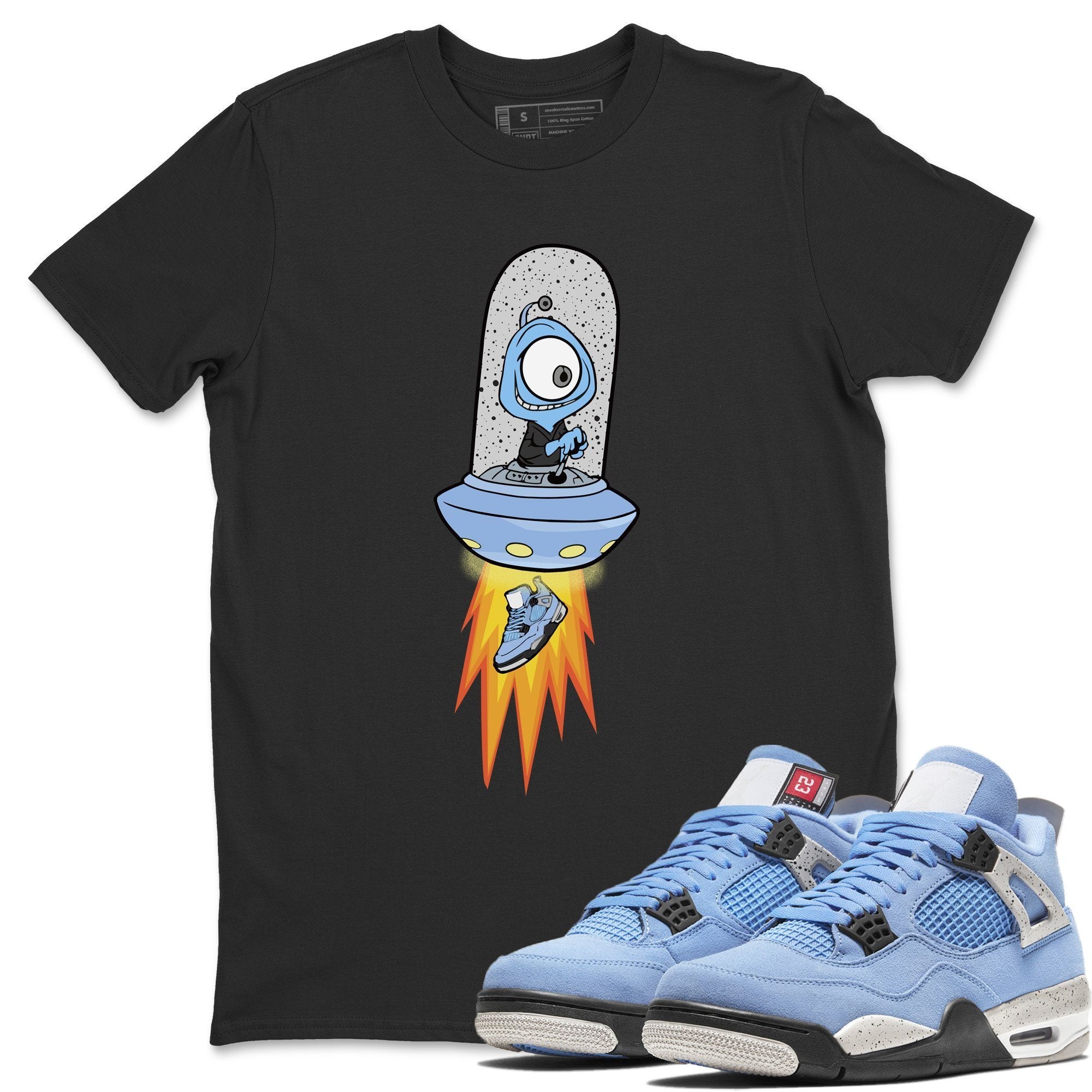 Jordan 4 University Blue Sneaker Match Tees Alien Sneaker Tees Jordan 4 University Blue Sneaker Release Tees Unisex Shirts