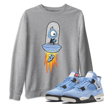 Jordan 4 University Blue Sneaker Match Tees Alien Sneaker Tees Jordan 4 University Blue Sneaker Release Tees Unisex Shirts