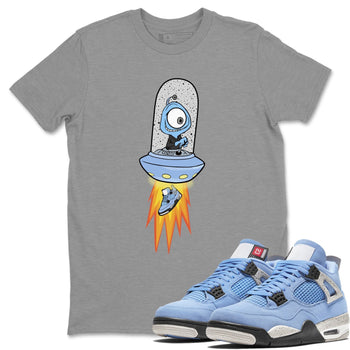 Jordan 4 University Blue Sneaker Match Tees Alien Sneaker Tees Jordan 4 University Blue Sneaker Release Tees Unisex Shirts